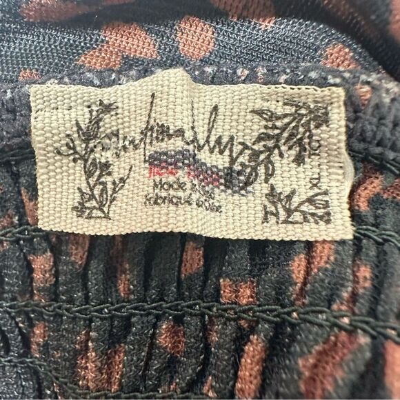 Free People Intimately Crop Top Women Extra Large Leopard Print Pullover Draped - Picture 5 of 8